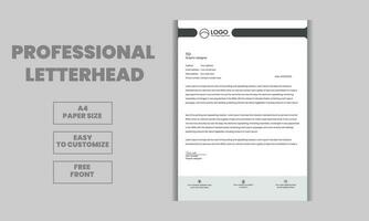 Creative and business Letterhead design template a4 size vector