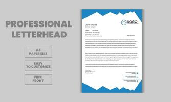 Simple and clean letterhead design template vector