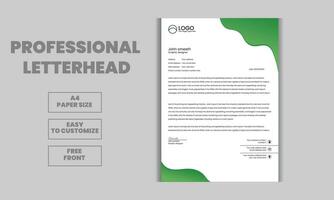 Creative and business Letterhead design template a4 size vector