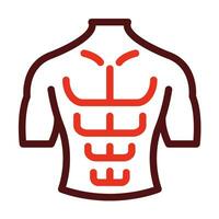 Abs Vector Thick Line Two Color Icons For Personal And Commercial Use.