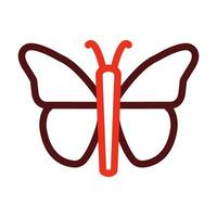 Butterfly Vector Thick Line Two Color Icons For Personal And Commercial Use.