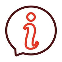 Information Vector Thick Line Two Color Icons For Personal And Commercial Use.