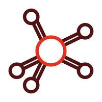 Network Vector Thick Line Two Color Icons For Personal And Commercial Use.