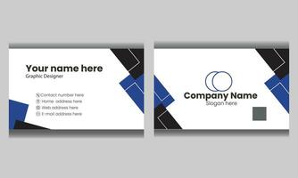 Creative visiting card design template vector