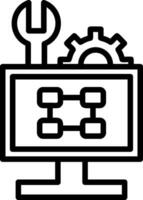 Troubleshooting Flowchart Vector Icon Design