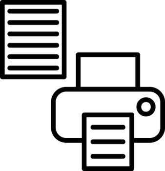 Printer Setup Vector Icon Design
