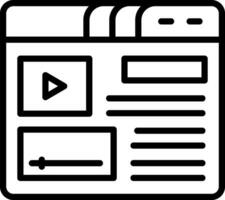 Video Content Vector Icon Design