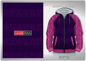 Vector sports shirt background image.Ancient pink purple tribal pattern design, illustration, textile background for sports long sleeve hoodie, jersey hoodie