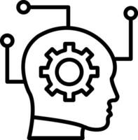 diseño de icono de vector de inteligencia artificial