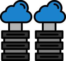 Cloud Storage Vector Icon Design