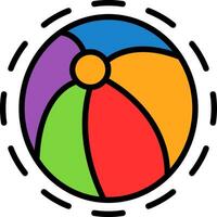 Beach ball Vector Icon Design