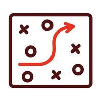 Strategy Vector Thick Line Two Color Icons For Personal And Commercial Use.