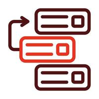Backlog Vector Thick Line Two Color Icons For Personal And Commercial Use.