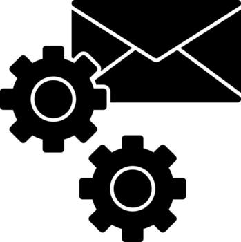 correo electrónico configuración vector icono diseño