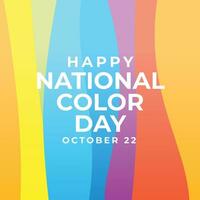 National Color Day design template good for celebration usage. color pencil illustration. flat design. vector eps 10.