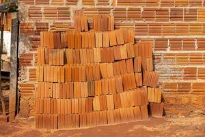 stack of ceramic bricks photo