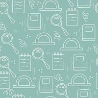 back to school vector simple seamless pattern for background