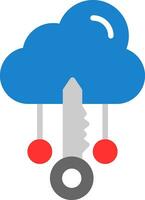 Cloud Access Vector Icon Design