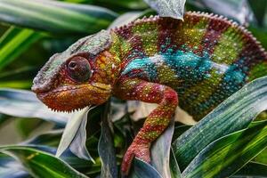 Panther Chameleon, Furcifer pardalis photo