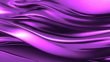 Abstract colorful gradient background. Flow liquid metal waves. Generative ai photo