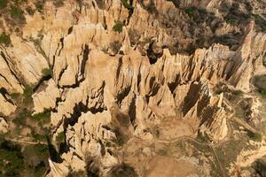 Flowing erosion landform in Yunnan, China. photo