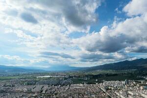 Buildings and landscapes in Weishan, Yunnan, China. photo