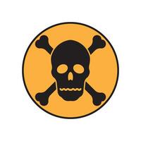 Radioactive warning icon vector