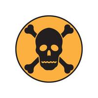 Radioactive warning icon vector