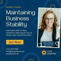 Modern Business Training Linkedin Post template