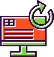 System Restore Vector Icon Design