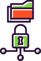 Data Encryption Vector Icon Design