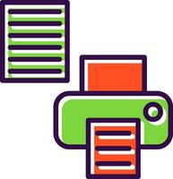 Printer Setup Vector Icon Design