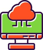 Cloud Computing Vector Icon Design