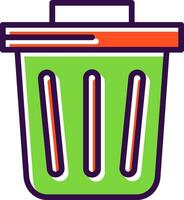 diseño de icono de vector de basura