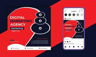 Social Media Post Banner Design. Digital Marketing Agency Banner Design. Vector Design. Modern Layout Template. Post Banner Template. Business Banner Design.