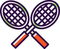 Tennis racket Vector Icon Design