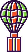 Hot air ballon Vector Icon Design