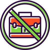 No bag Vector Icon Design