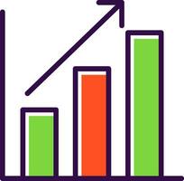 Bar chart Vector Icon Design