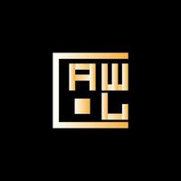 AWL letter logo vector design, AWL simple and modern logo. AWL luxurious alphabet design