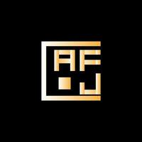 AFJ letter logo vector design, AFJ simple and modern logo. AFJ luxurious alphabet design