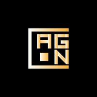 AGN letter logo vector design, AGN simple and modern logo. AGN luxurious alphabet design