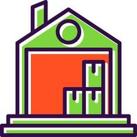 Warehouse Vector Icon Design