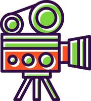 diseño de icono de vector de cámara de video