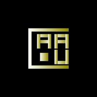AAU letter logo vector design, AAU simple and modern logo. AAU luxurious alphabet design