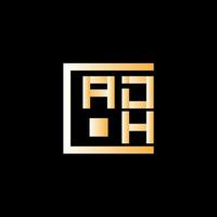 ADH letter logo vector design, ADH simple and modern logo. ADH luxurious alphabet design