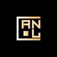 ANL letter logo vector design, ANL simple and modern logo. ANL luxurious alphabet design