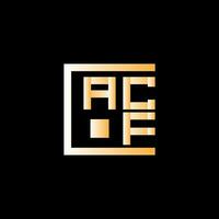 acf letra logo vector diseño, acf sencillo y moderno logo. acf lujoso alfabeto diseño