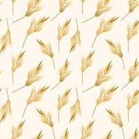 Oats are a seamless pattern. Perfect for various projects like textiles, paper crafts, and more. vector