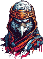 Eagle Ninja Design PNG AI Generative